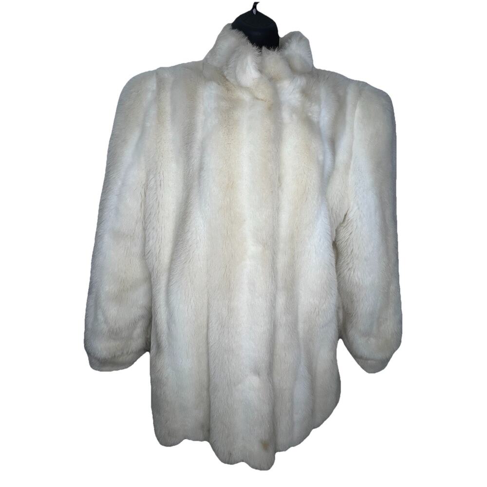 White Faux Fur Coat